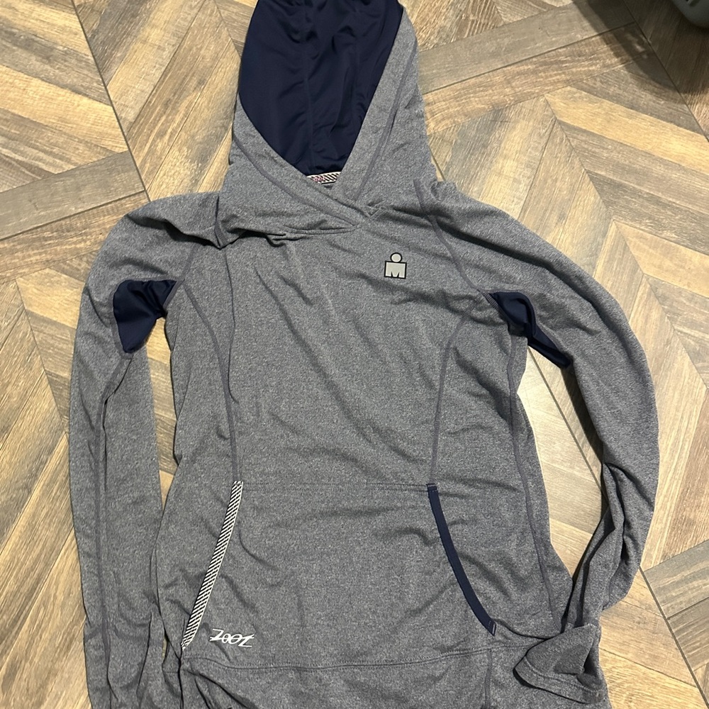 Zoot Navy and Gray Hooded Sweatshirt